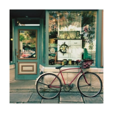 Sue Schlabach 'Sunday Morning Bike' Canvas Art,14x14